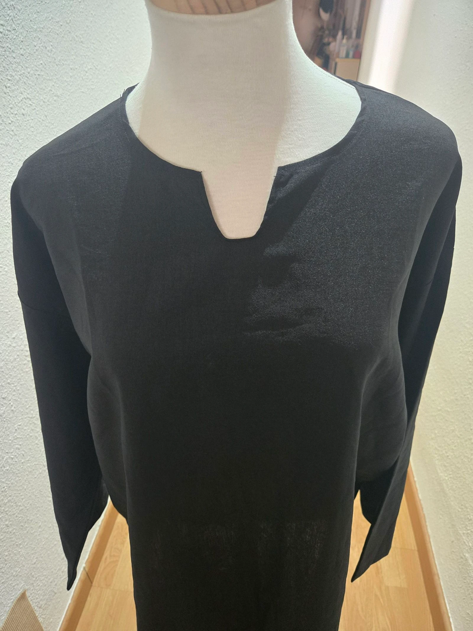 Vestido túnica negro 4xl